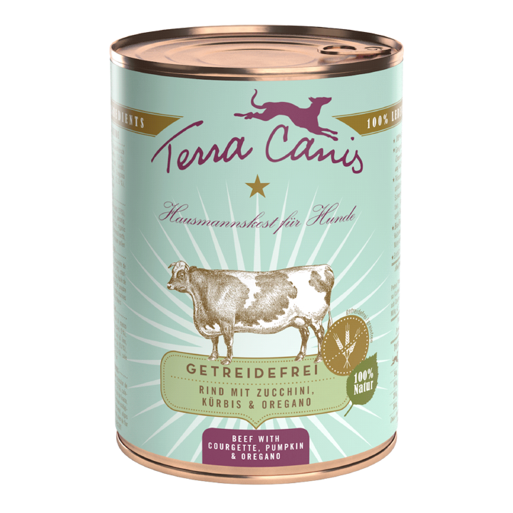 Terra Canis Getreidefr. Nass Rind mit Zucchini, Kürbis